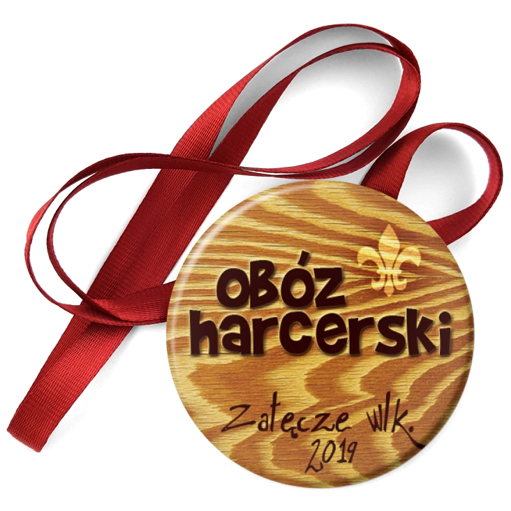 przypinka medal Obóz harcerski