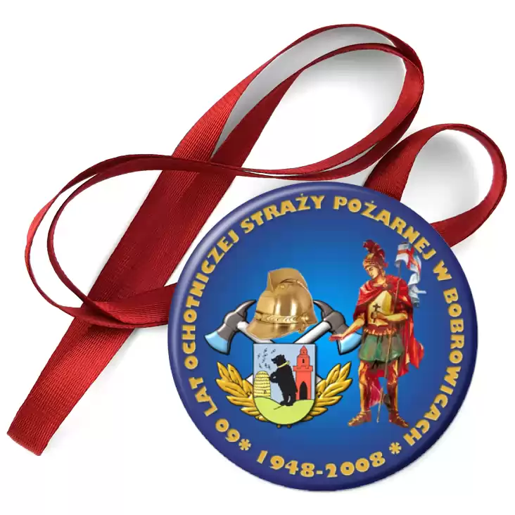 przypinka medal OSP Bobrowice 60 lat