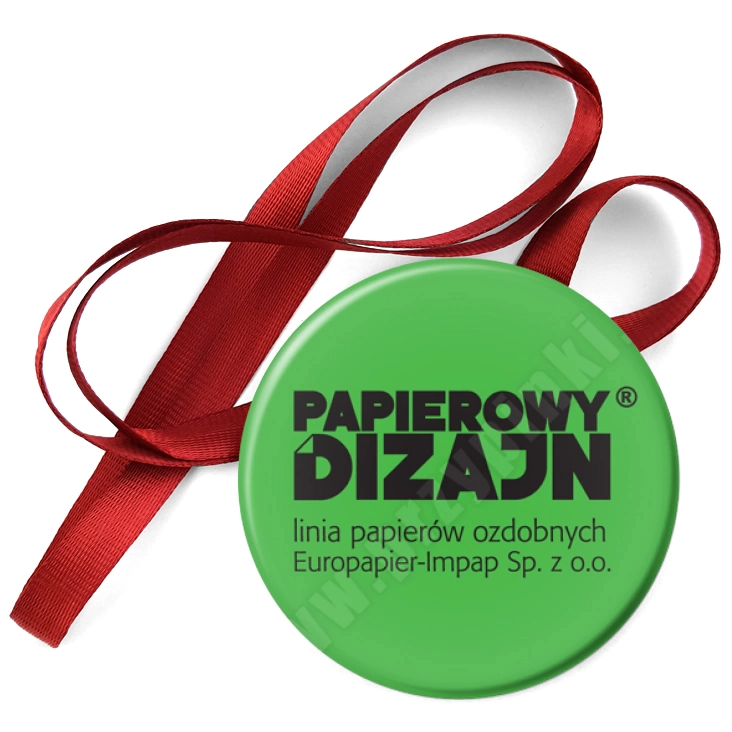 przypinka medal Papierowy Dizajn