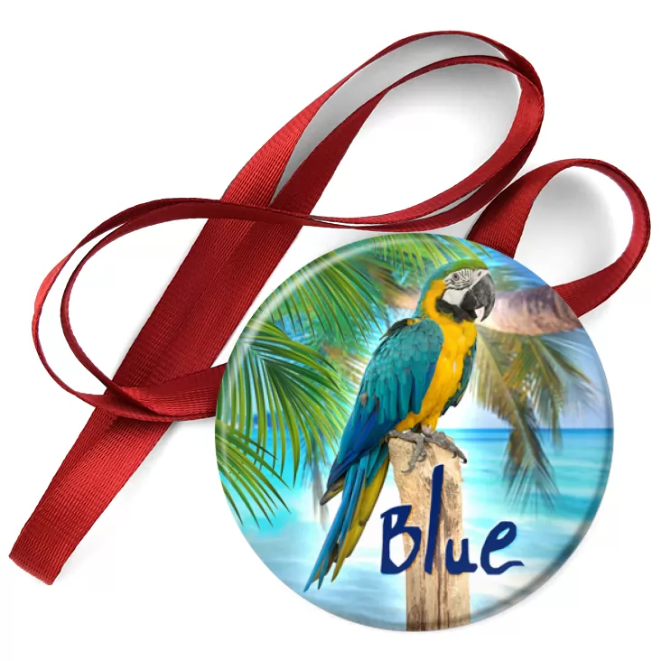 przypinka medal Papugarnia Carmen - Blue