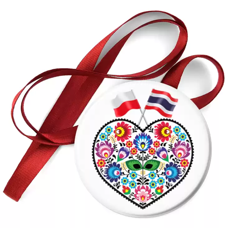 przypinka medal Polska - Tajlandia