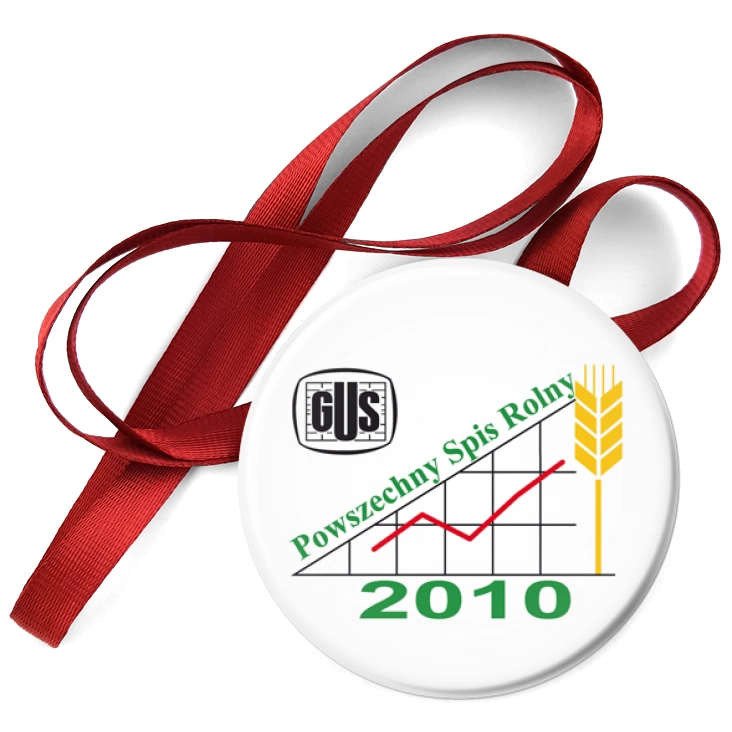 przypinka medal Powszechny Spis Rolny 2010