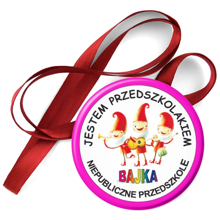 przypinka medal Przedszkole Bajka - Krasnoludki