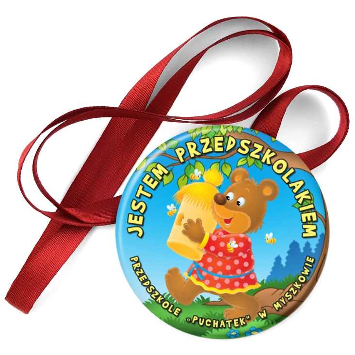 przypinka medal Przedszkole Puchatek w Myszkowie