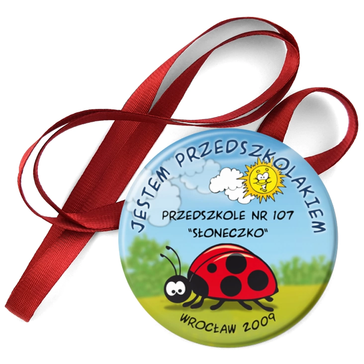 przypinka medal Przedszkole Słoneczko we Wrocławiu