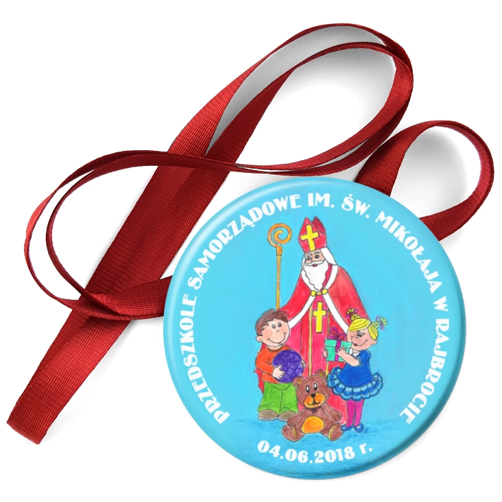 przypinka medal Przedszkole w Rajbrocie