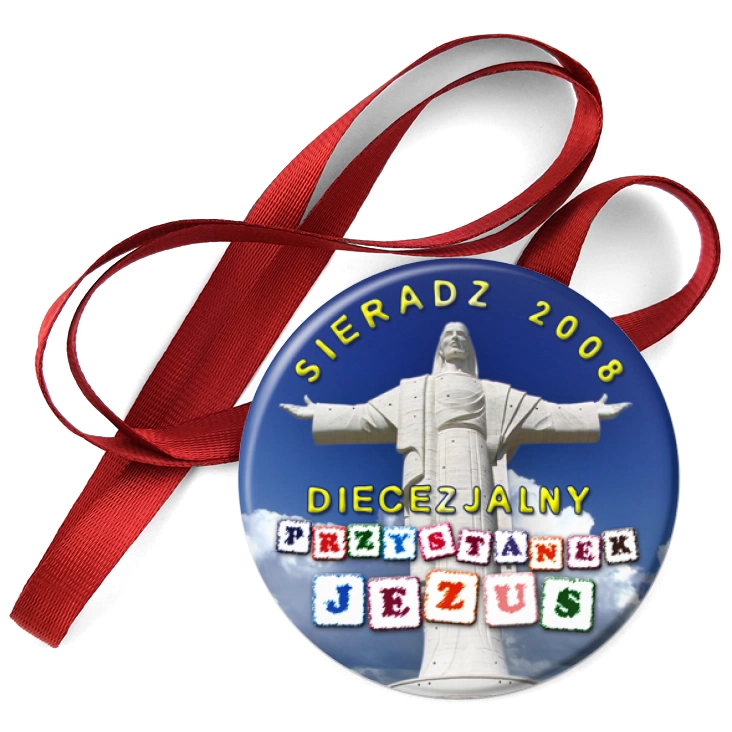 przypinka medal Przystanek Jezus Sieradz
