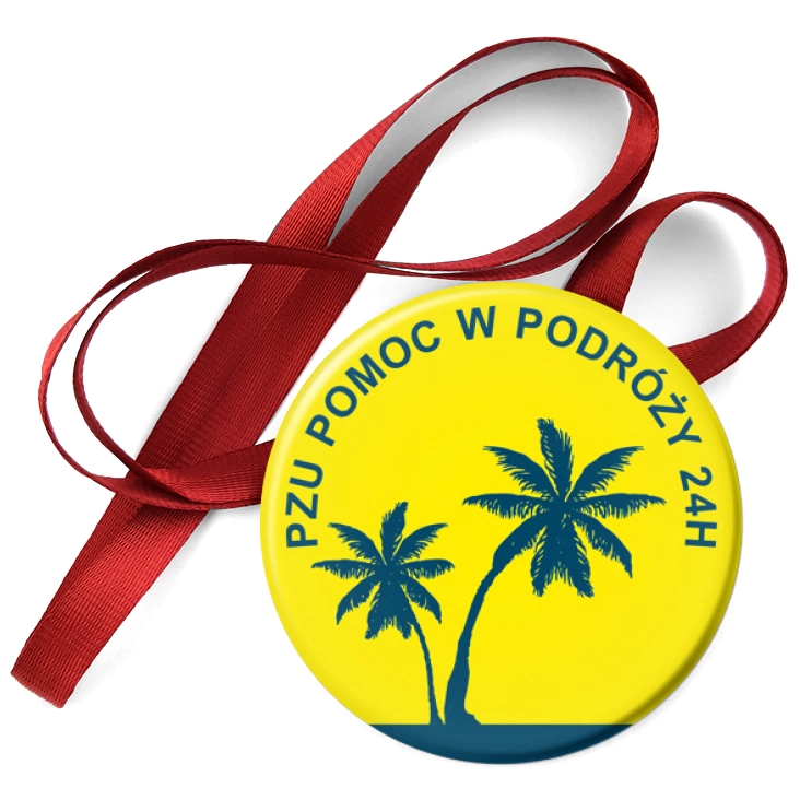 przypinka medal PZU Pomoc w podróży