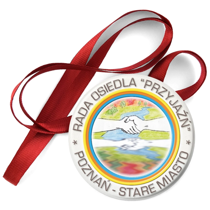 przypinka medal Rada Osiedla Przyjaźń