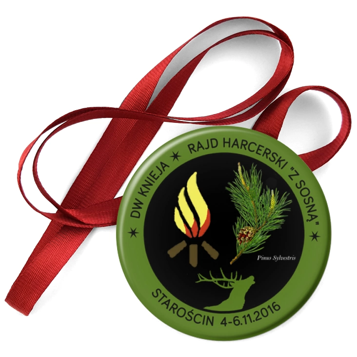 przypinka medal Rajd Harcerski z Sosną