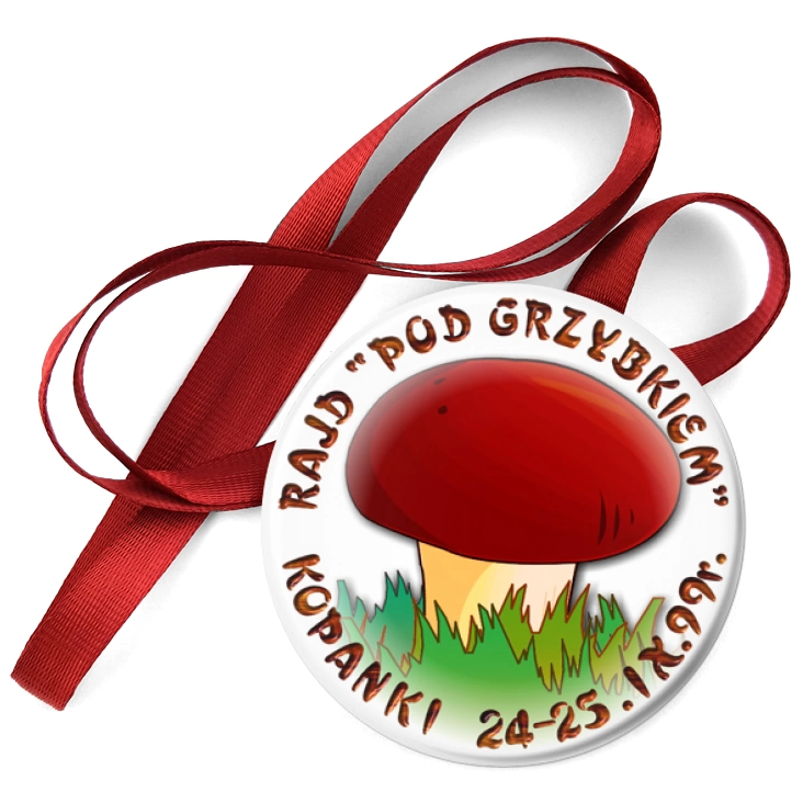 przypinka medal Rajd Pod grzybkiem
