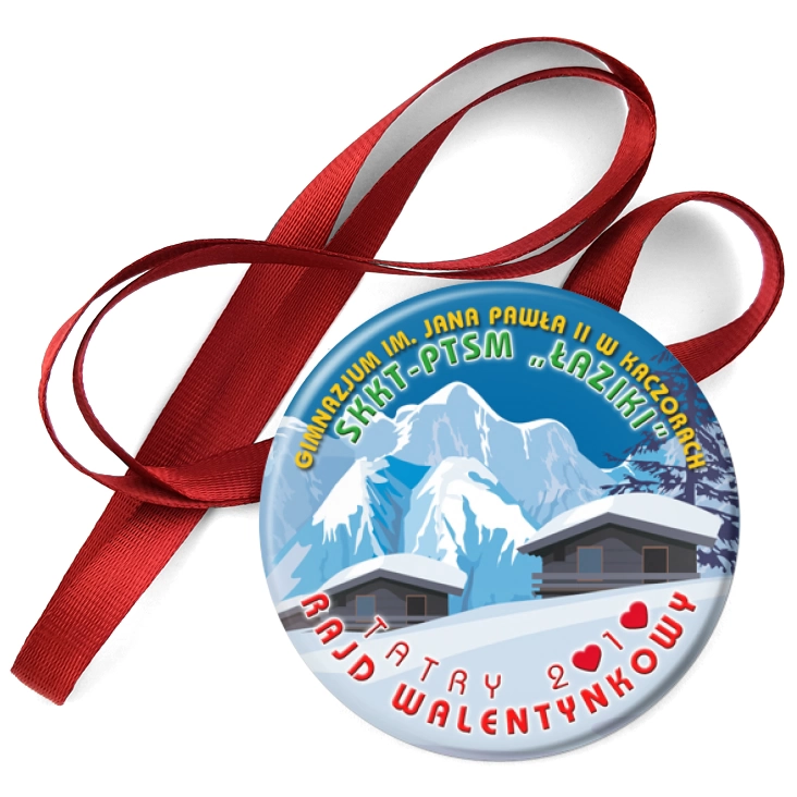 przypinka medal Rajd Walentynkowy