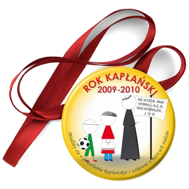 przypinka medal Rok Kapłański 2009