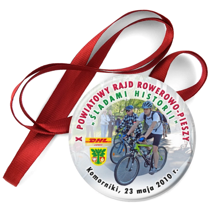 przypinka medal Śladami historii - Komorniki 2010