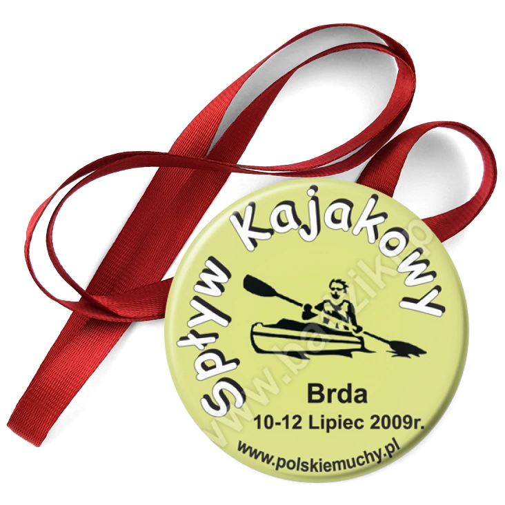przypinka medal Spływ Kajakowy Brda