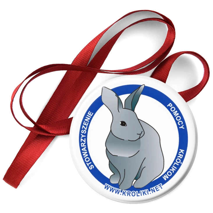przypinka medal Stowarzyszenie Pomocy Królikom