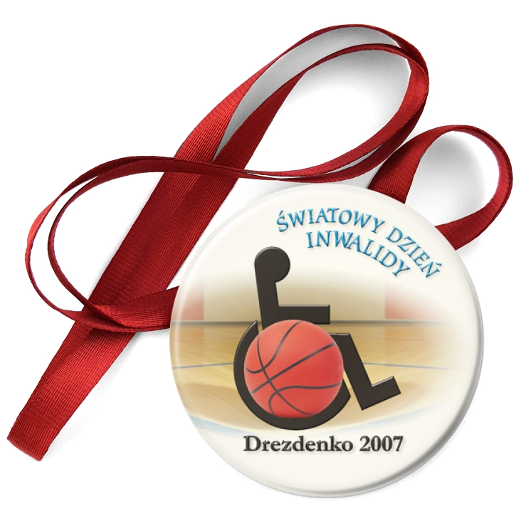 przypinka medal Światowy Dzień Inwalidy 2007