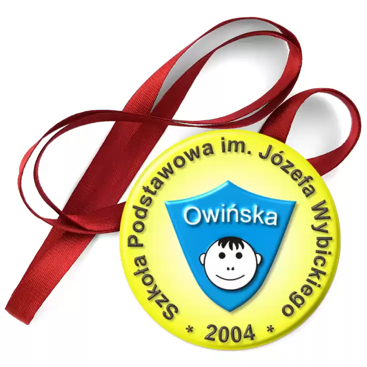 przypinka medal Szkoła Podstawowa im. Józefa Wybickiego- Owińska 2004