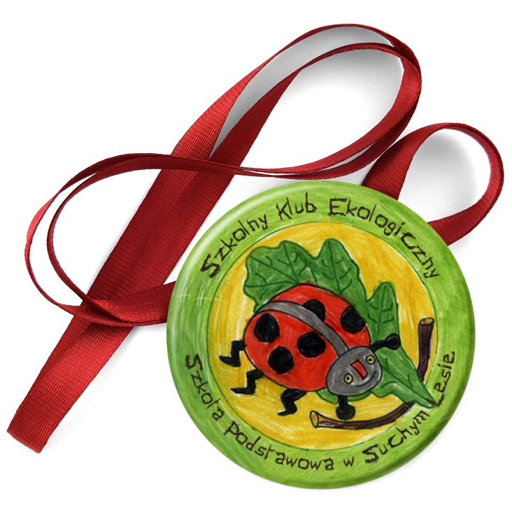 przypinka medal Szkolny Klub Ekologiczny