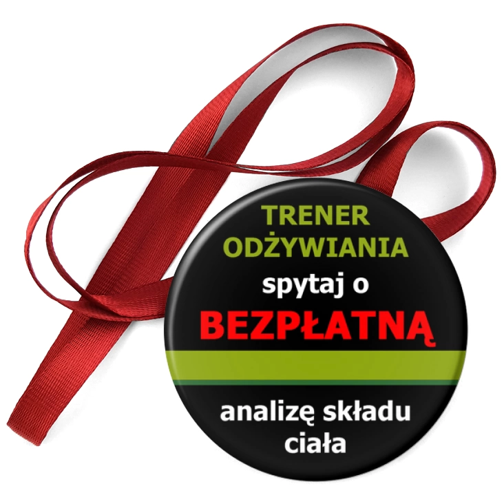 przypinka medal Trener odżywiania 4