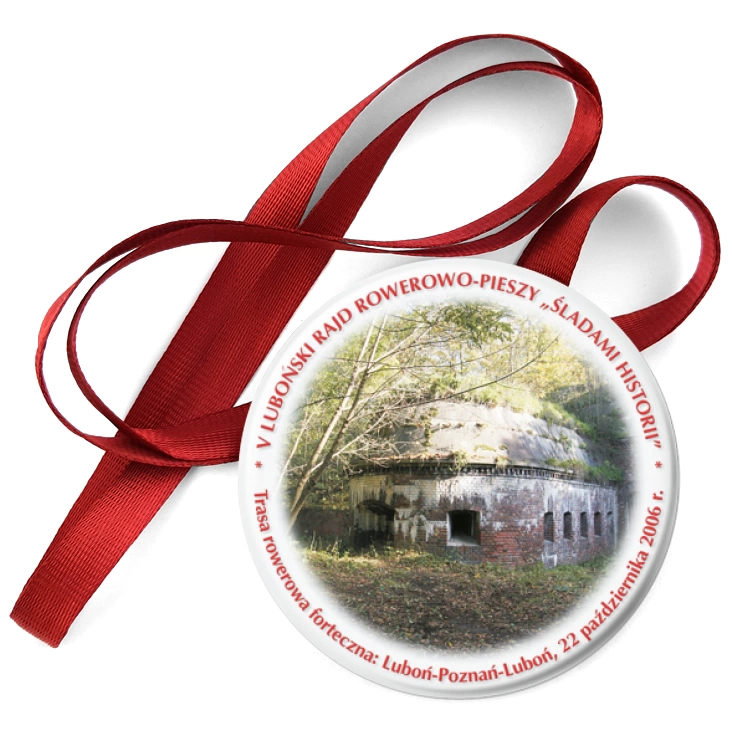 przypinka medal V Luboński Rajd Śladami Historii