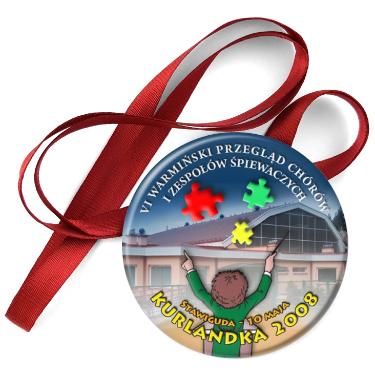 przypinka medal VI Warmiński Przegląd Chórów