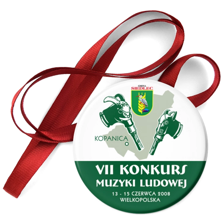 przypinka medal VII Konkurs Muzyki Ludowej