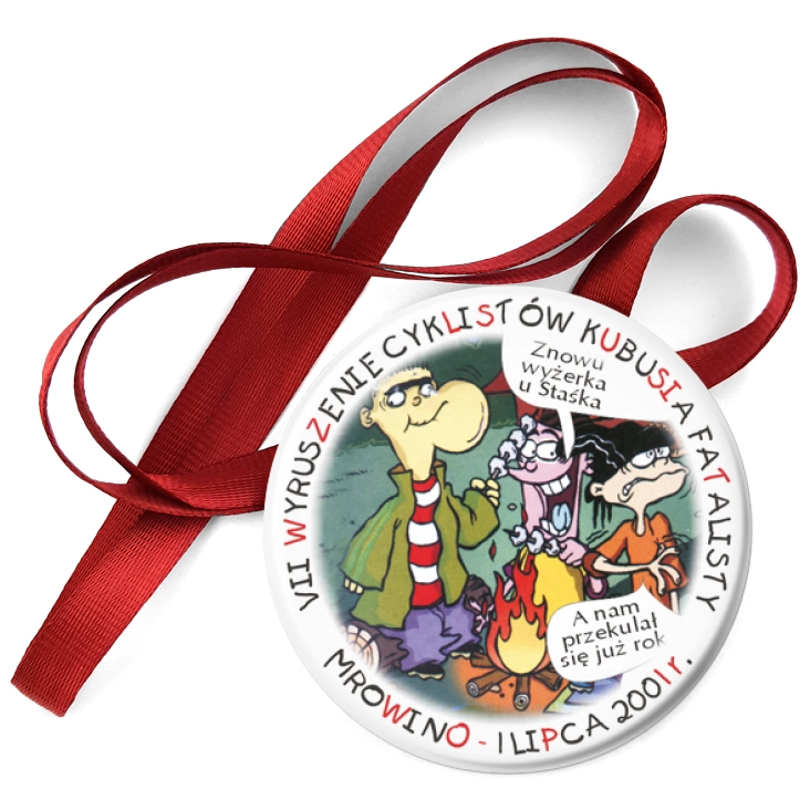 przypinka medal VII Wyruszenie Cyklistów Kubusia Fatalisty