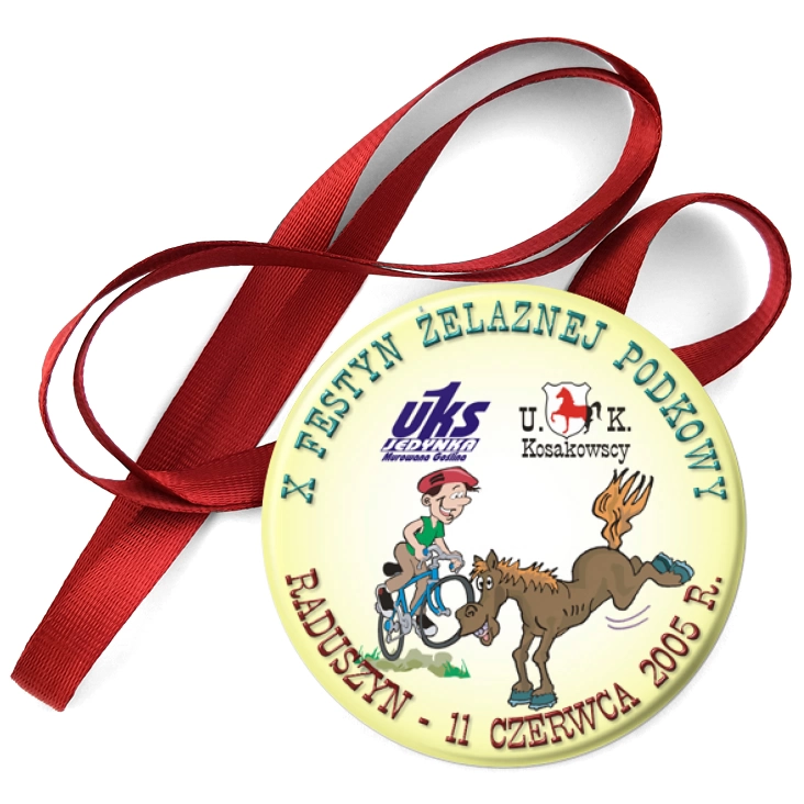 przypinka medal X Festyn Żelaznej Podkowy