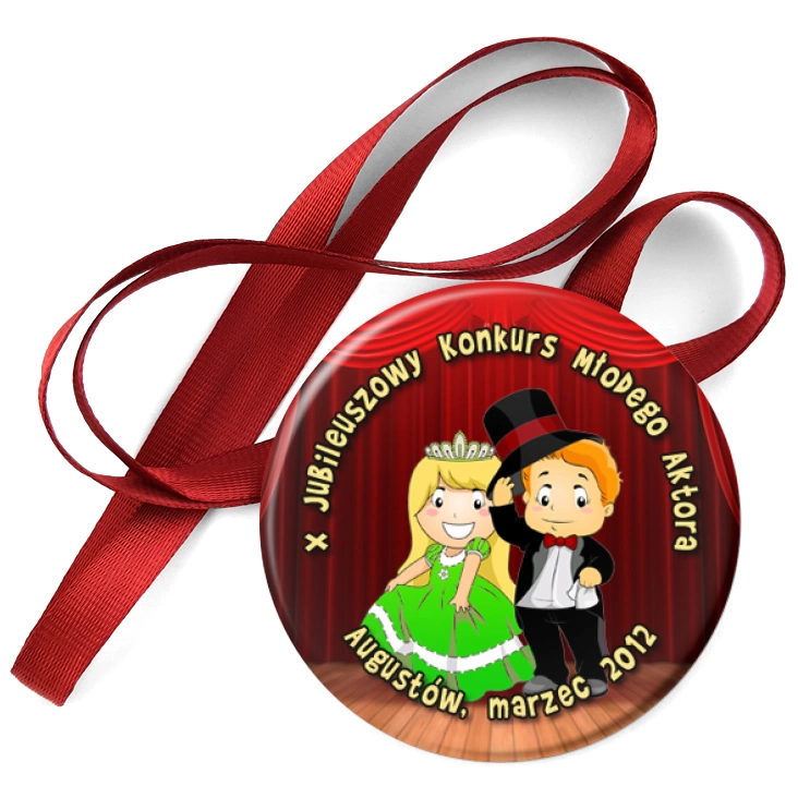 przypinka medal X Jubileuszowy Konkurs Młodego Aktora