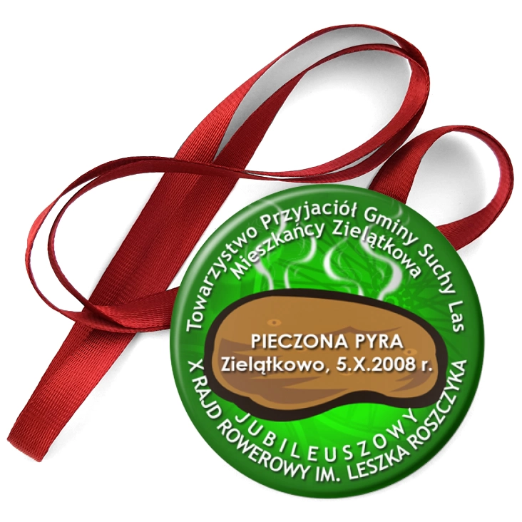 przypinka medal X Rajd Rowerowy im. Leszka Roszczyka
