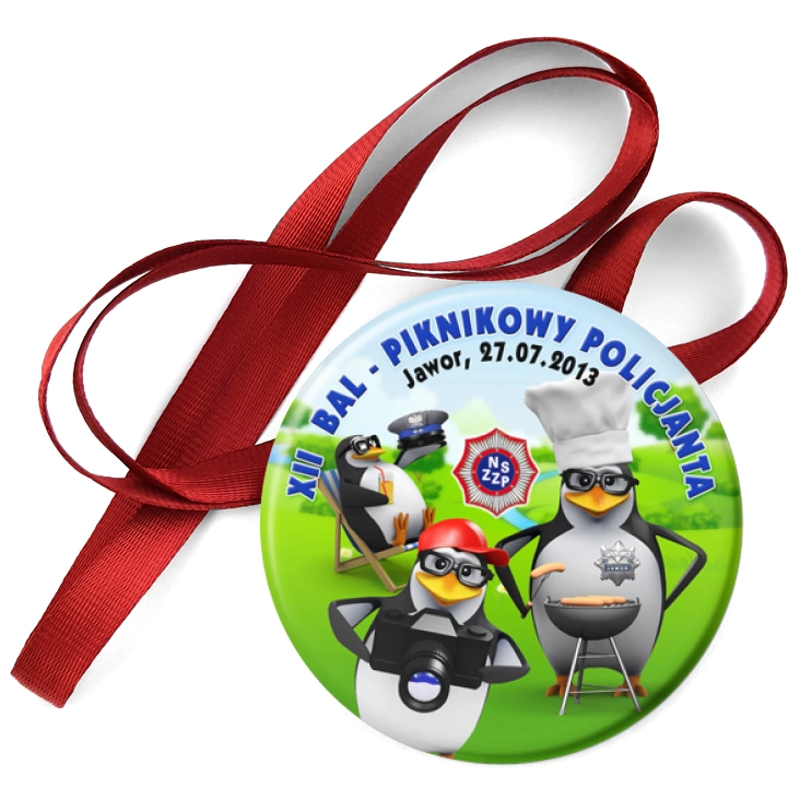 przypinka medal XII Bal Piknikowy Policjanta - Jawor 2013