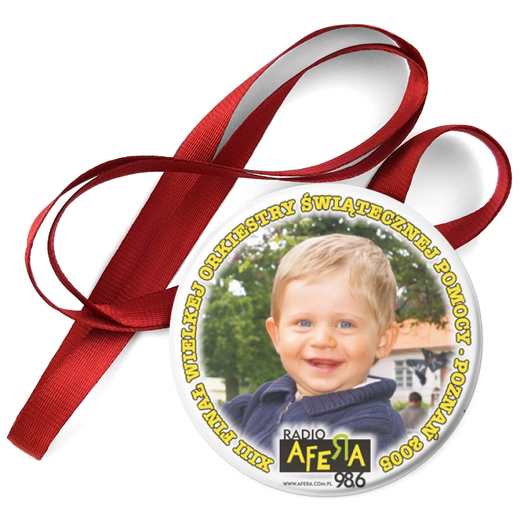 przypinka medal XIII Finał Wielkiej Orkiestry Świątecznej Pomocy - Poznań