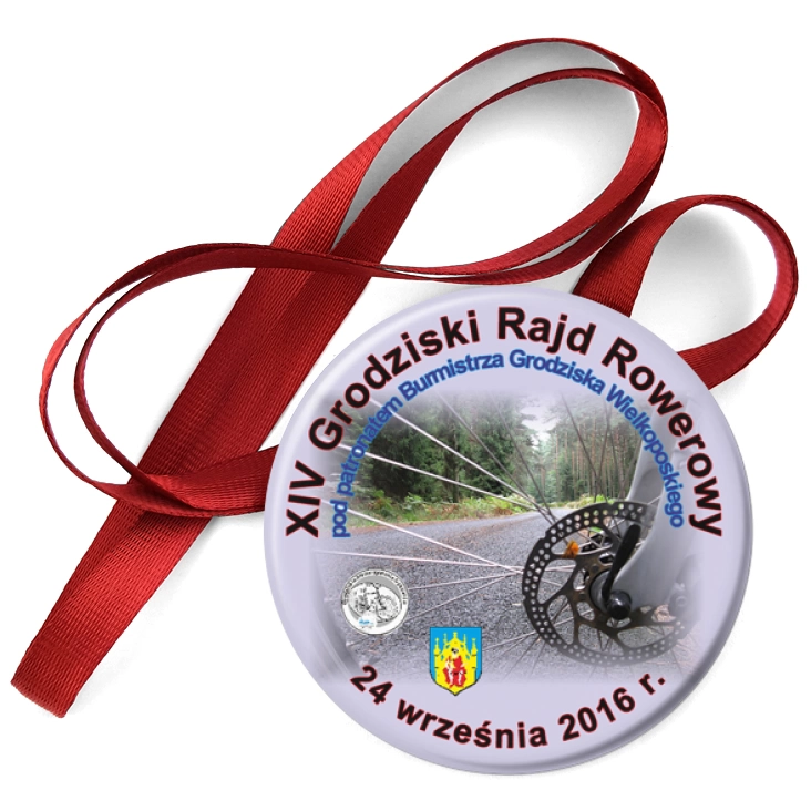 przypinka medal XIV Grodziski Rajd Rowerowy