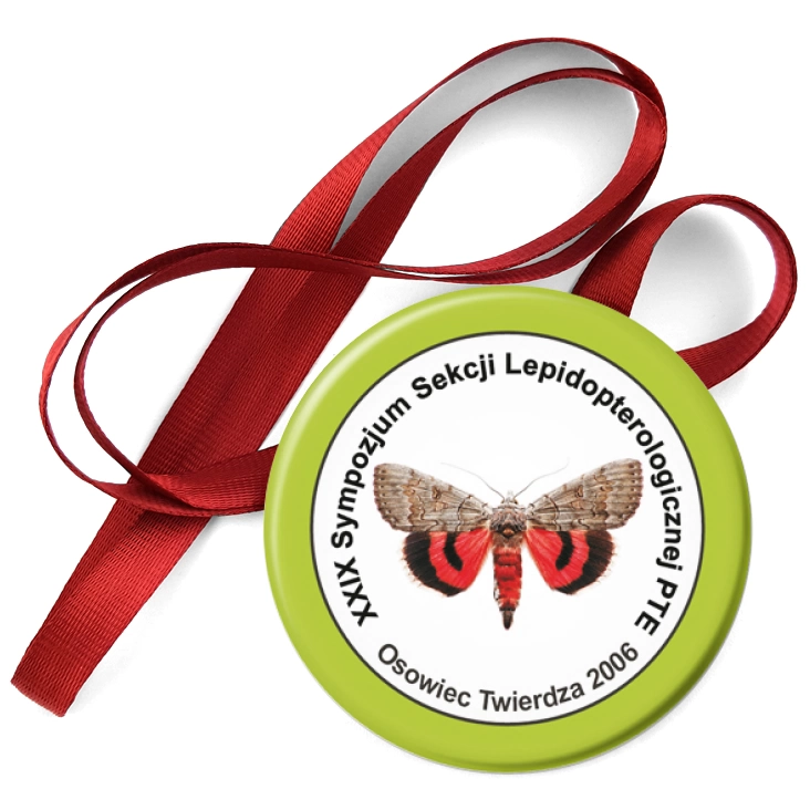 przypinka medal XXIX Sympozjum Sekcji Lepidopterologicznej PTE