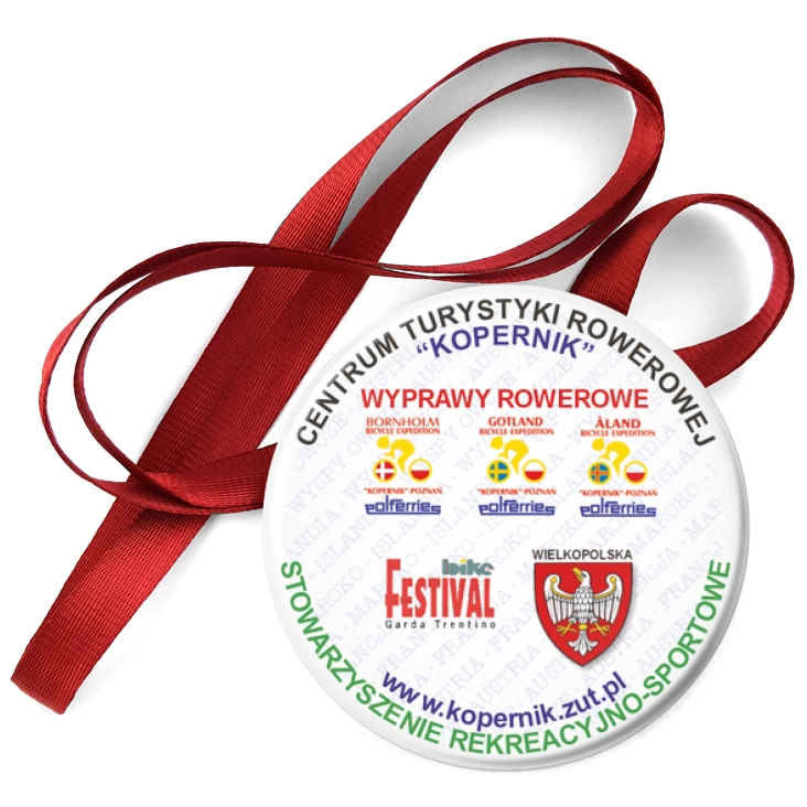 przypinka medal Centrum Turystyki Rowerowej Kopernik