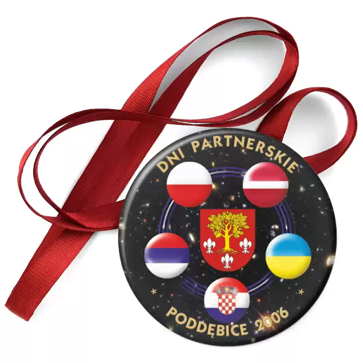 przypinka medal Dni partnerskie - Poddębice 2006 