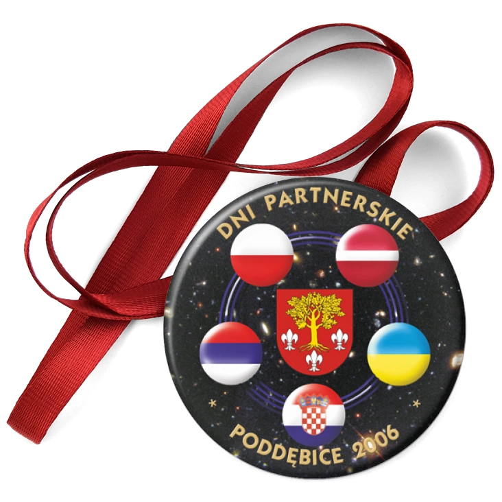 przypinka medal Dni partnerskie - Poddębice 2006