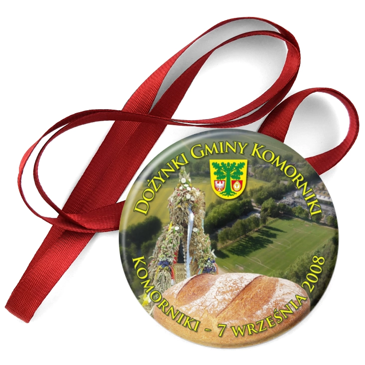 przypinka medal Dożynki Gminy Komorniki 2008