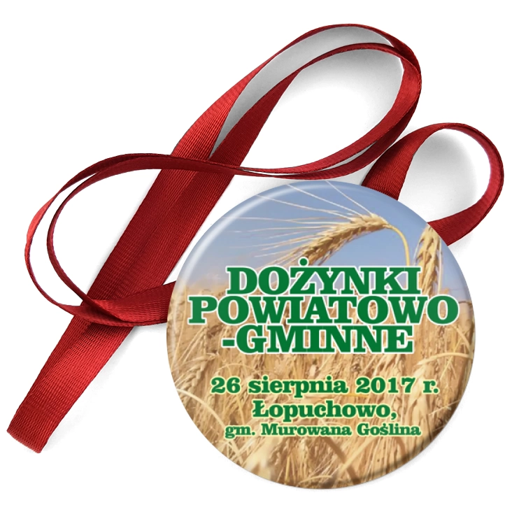 przypinka medal Dożynki Murowana Goślina