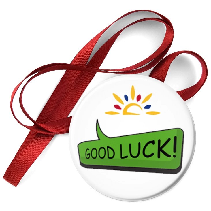 przypinka medal Good luck!