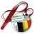 Przypinka medal Gra Miejska - Poznań 2012 - Belgia