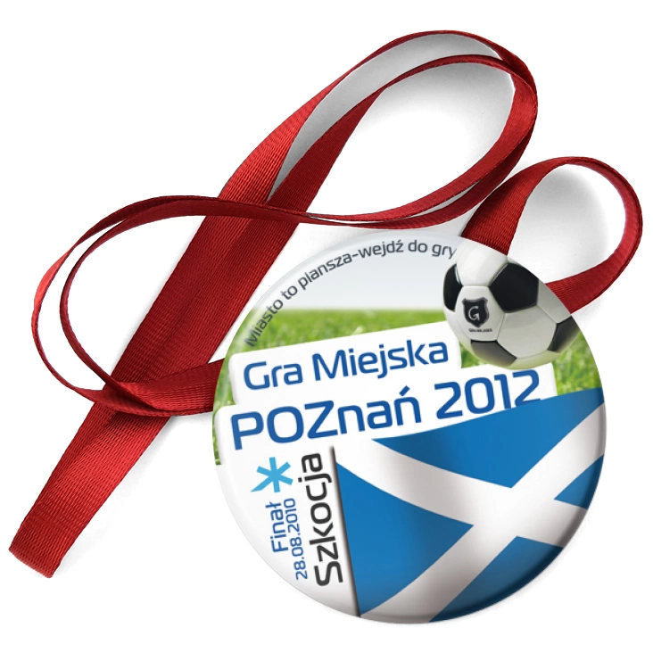 przypinka medal Gra Miejska - Poznań 2012 - Szkocja