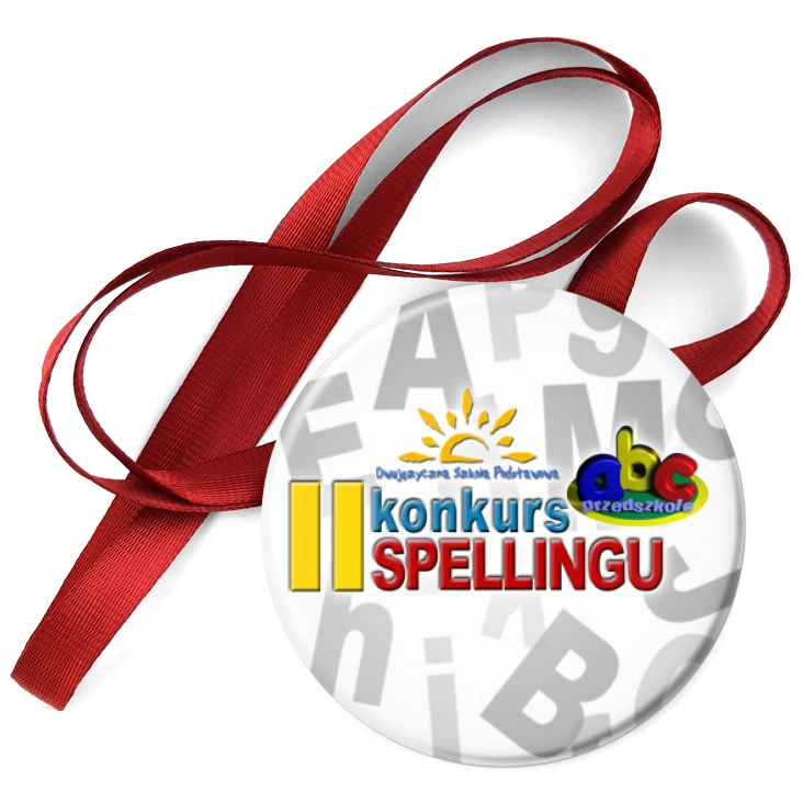 przypinka medal II konkurs spellingu