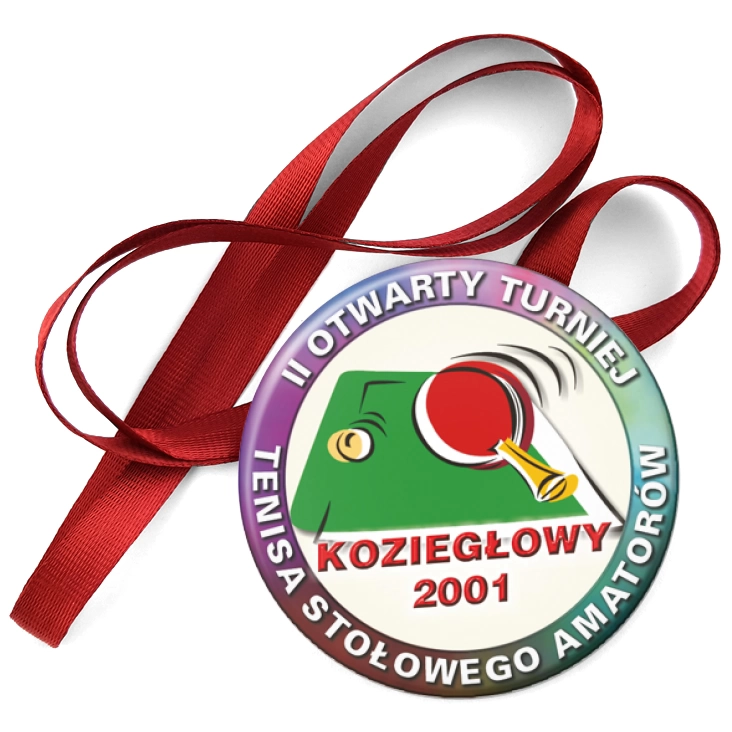 przypinka medal II Otwarty Turniej Tenisa Stołowego Amatorów