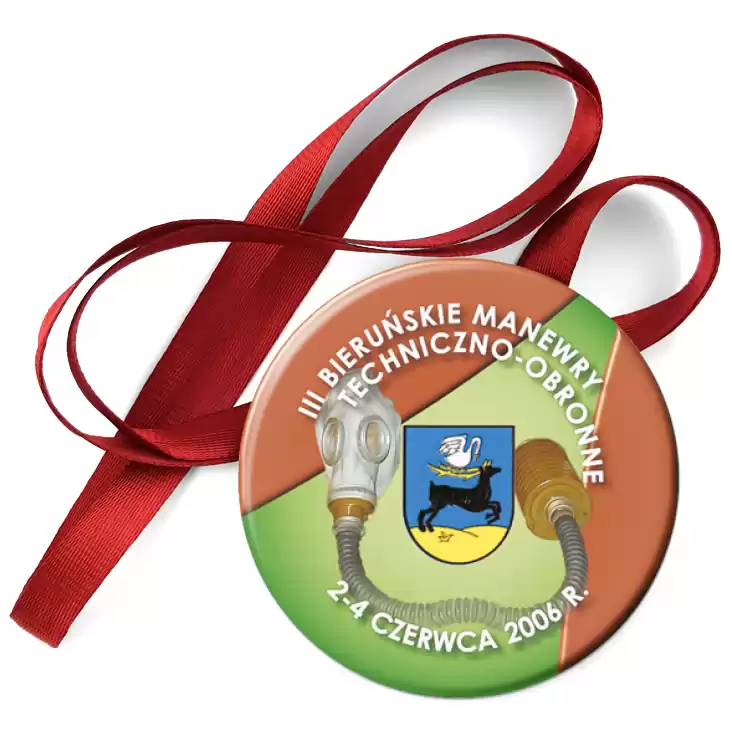 przypinka medal III Bieruńskie Manewry Techniczno - Obronne