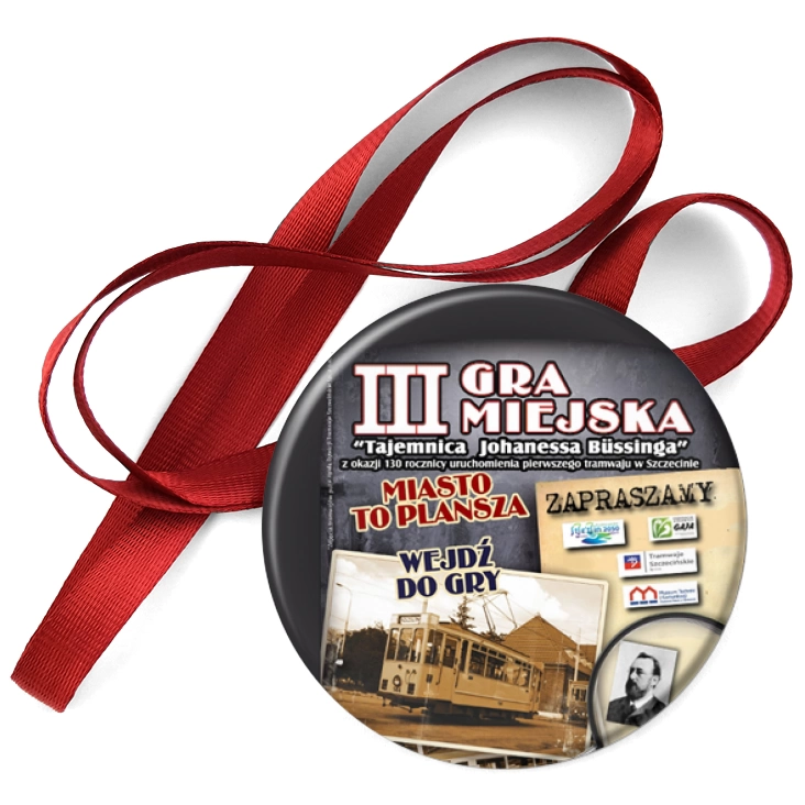 przypinka medal III Gra Miejska w Szczecinie