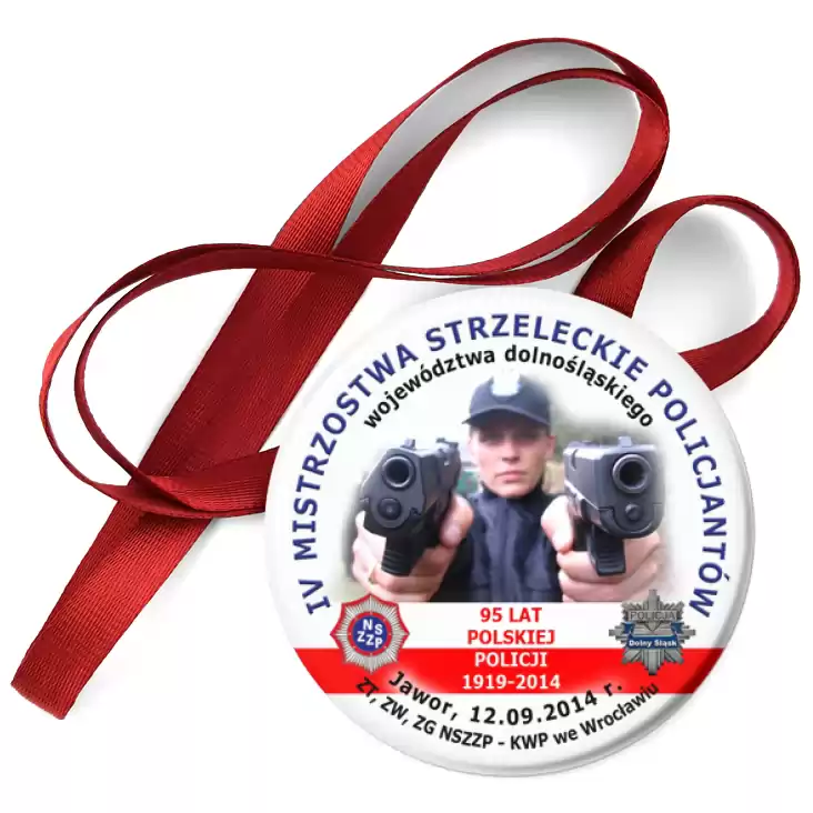 przypinka medal IV Mistrzostwa Strzeleckie Policjantów