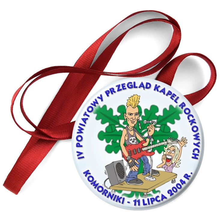 przypinka medal IV Powiatowy Przegląd Kapel Rockowych