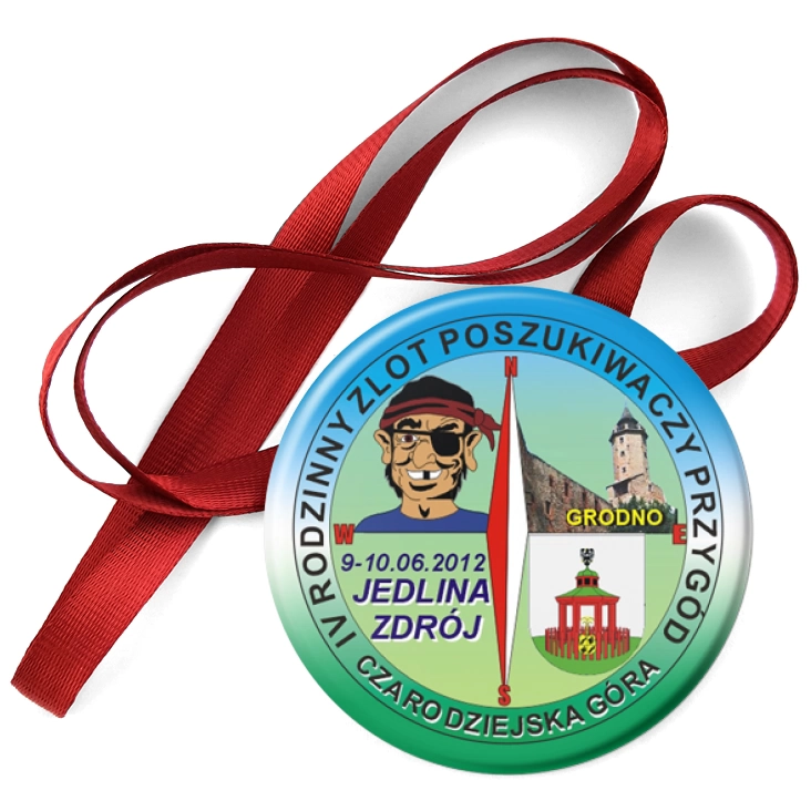 przypinka medal IV Rodzinny Zlot Poszukiwaczy Przygód